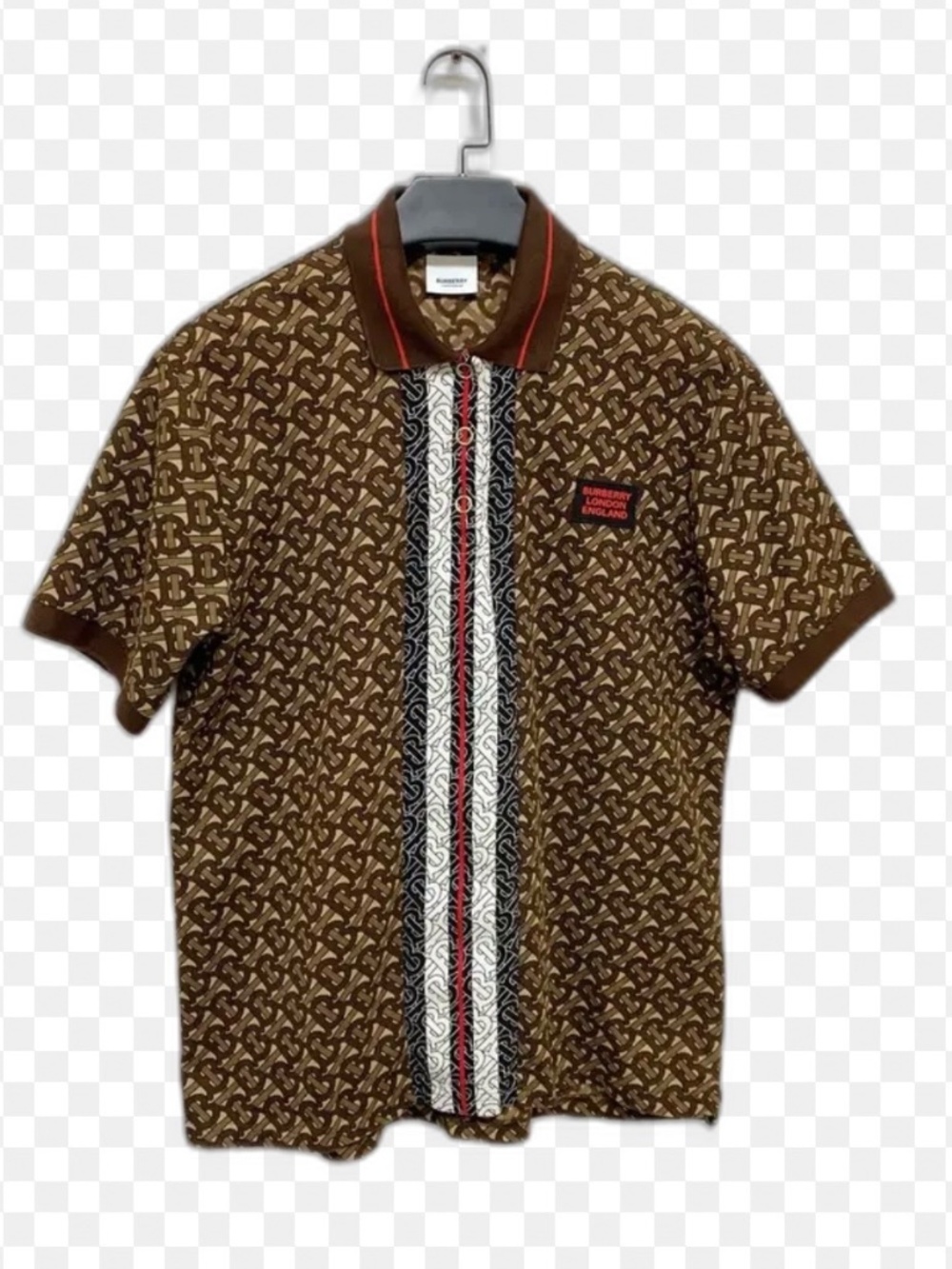 Size S BRAND NEW Burberry London England Brown Button-Up Shirt – Authentic